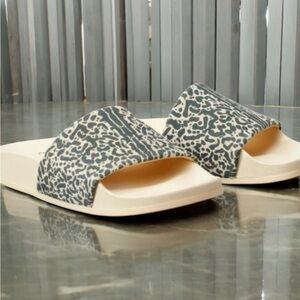 LITA By Ciara Animal Print Leather Slides